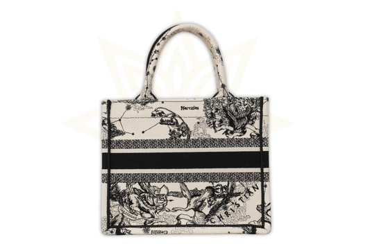 Christian Dior Book Tote “Zodiac Embroidery” – Tela Jacquard Ricamata - Etoilux
