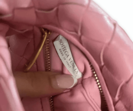 Bottega Veneta Mini Jodie in Pelle Intrecciata Rosa V088804025 - Etoilux