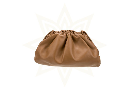 Bottega Veneta The Pouch Large in pelle caramello - Etoilux