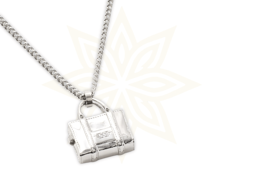 Collana Marc Jacobs "The Tote Bag" in Metallo Lucido - Etoilux