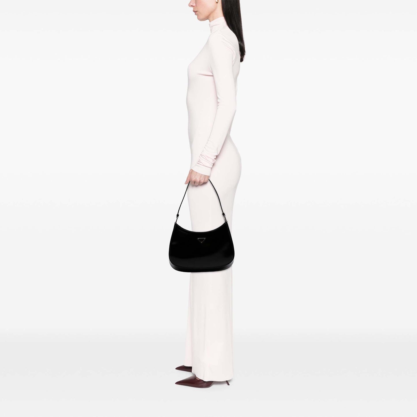 Prada Cleo in Pelle Spazzolata Nera – Linea Iconica - Etoilux