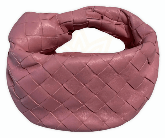 Bottega Veneta Mini Jodie in Pelle Intrecciata Rosa V088804025 - Etoilux