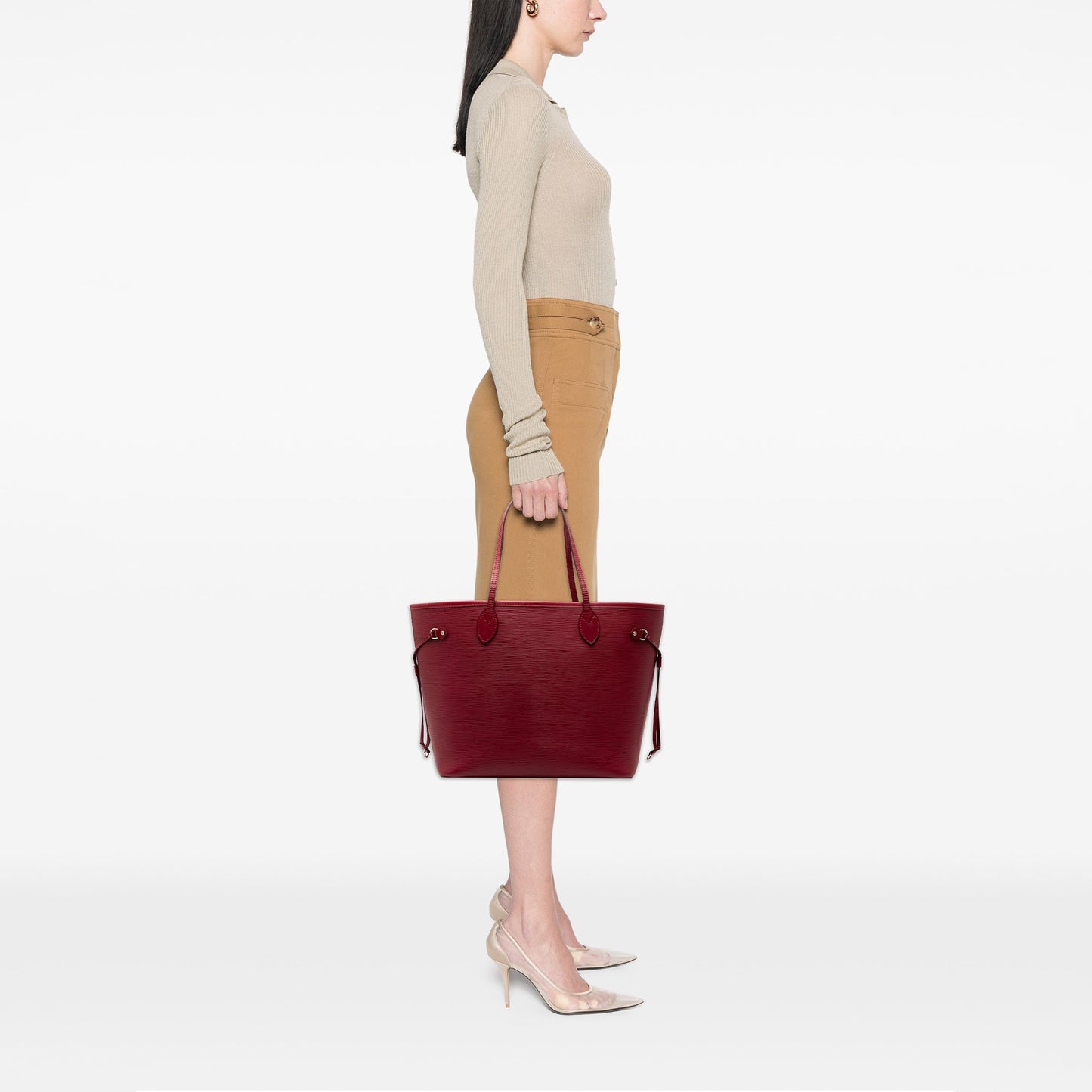 Louis Vuitton – Neverfull MM in Pelle Epi Rossa - Etoilux