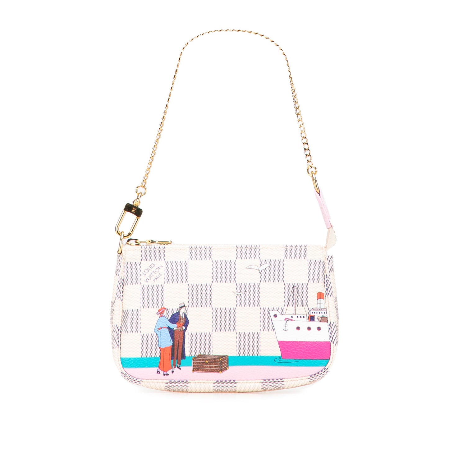 Louis vuitton Accessori Mini Pochette Transatlantic Damier Azur Illustre - Etoilux