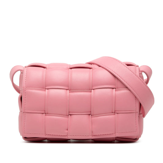 Bottega Veneta Padded Cassette Small Pelle Nappa Rosa – 18 cm - Etoilux