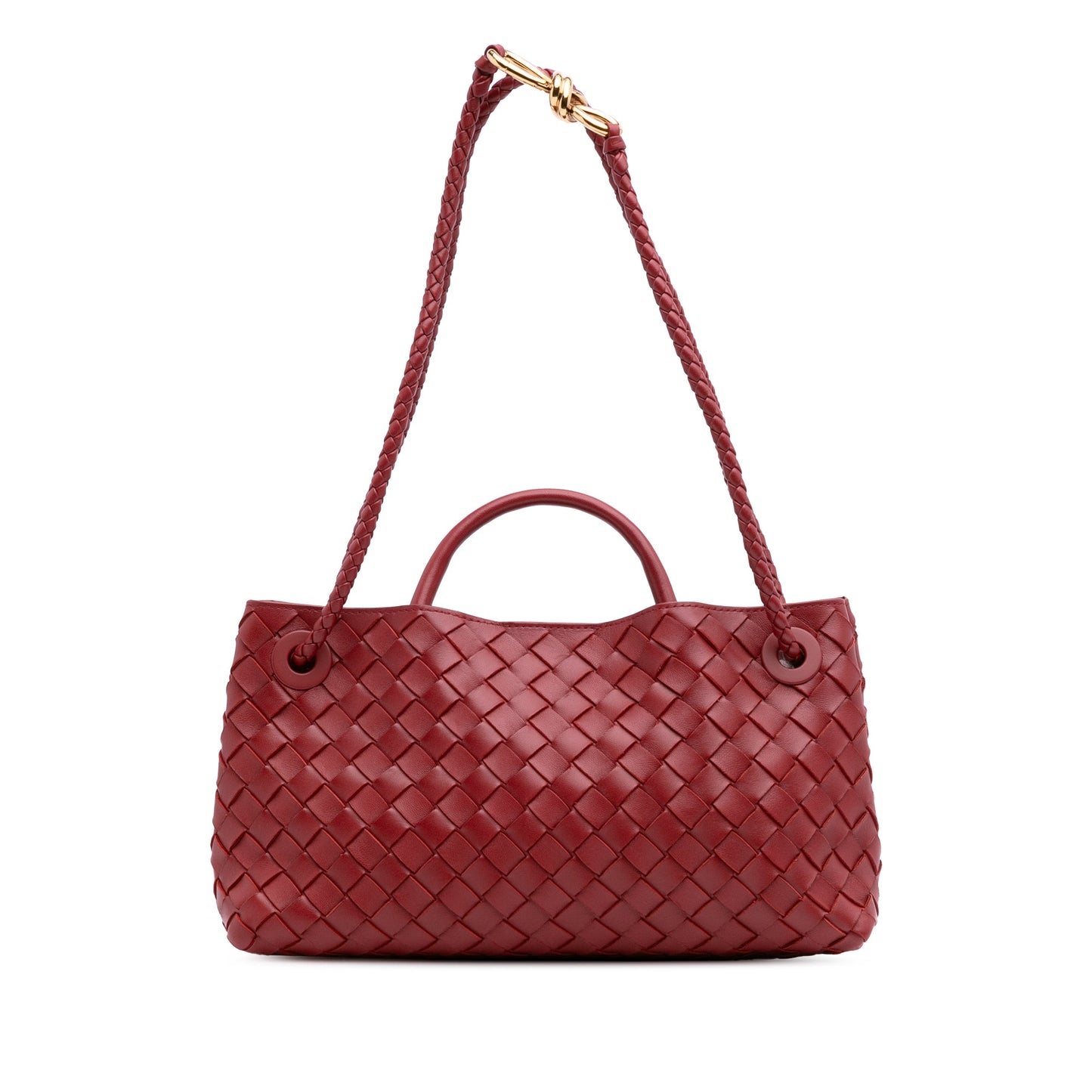 Bottega Veneta Borsa con manico superiore East West Andiamo in pelle di agnello intrecciata - Etoilux