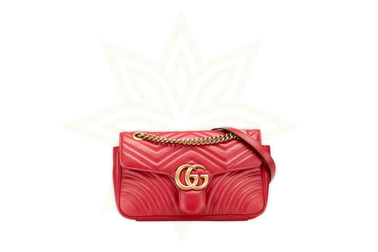 Gucci GG Marmont Small – Pelle Matelassé Rossa - Etoilux