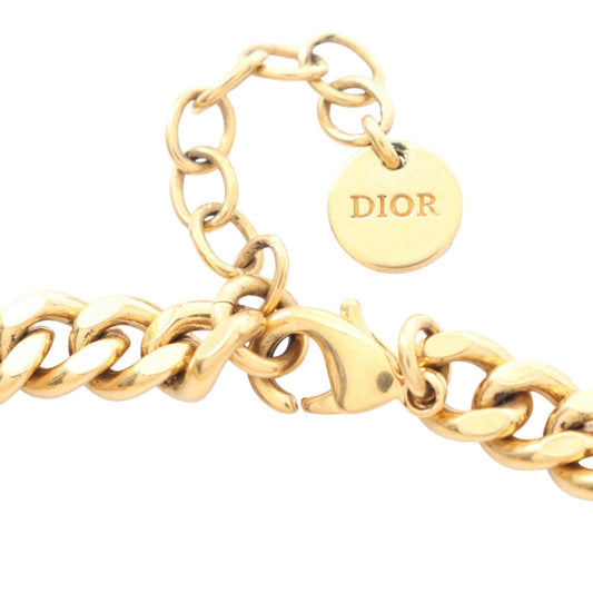 Dior – Bracciale Dior Revolution in metallo dorato con strass – Misura 18 cm - Etoilux