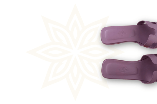 Hermès – Sandali Oran in pelle viola – Donna - Etoilux