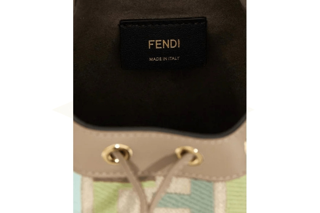 Fendi Mon Tresor Mini Bucket Bag in Tessuto FF Multicolor - Etoilux