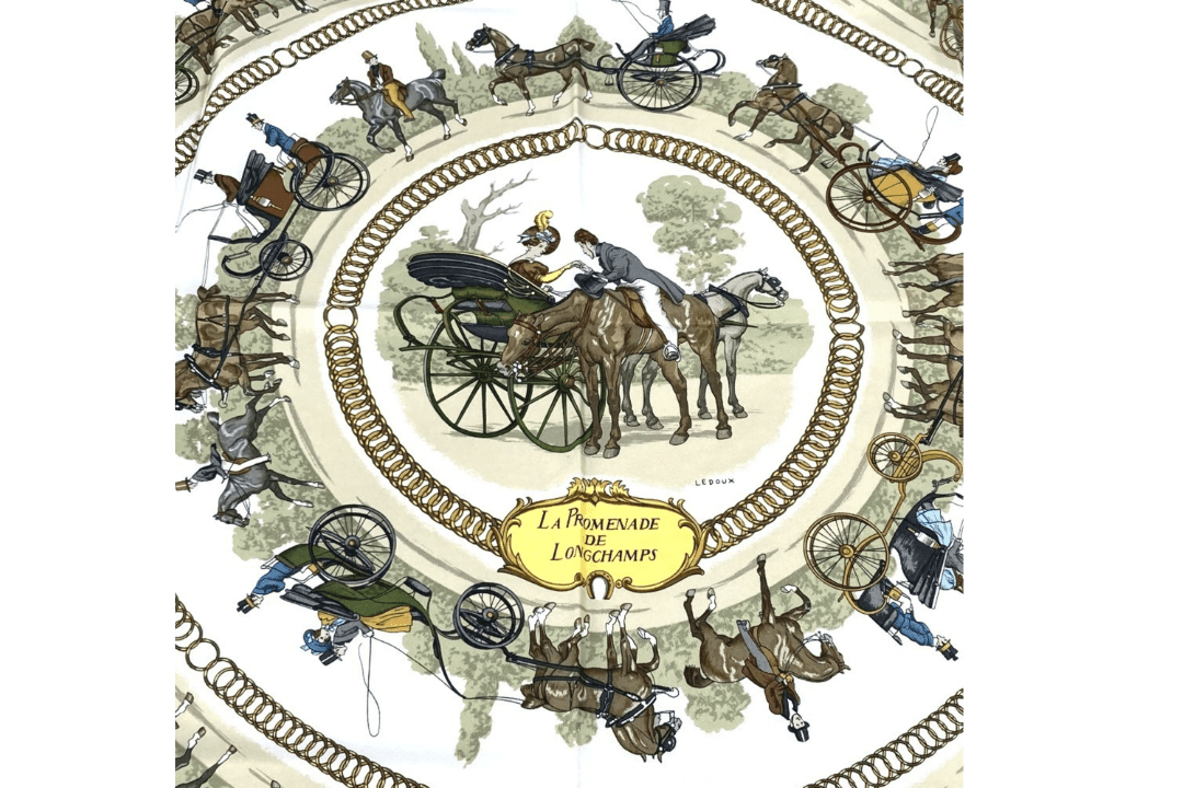 Hermès “La Promenade de Longchamps” Silk Scarf - Etoilux