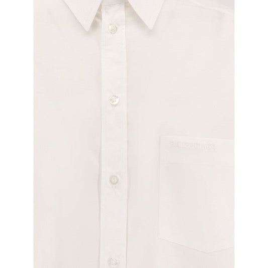 Balenciaga – Camicia Oversize in Cotone con Dettagli Annodati - Etoilux