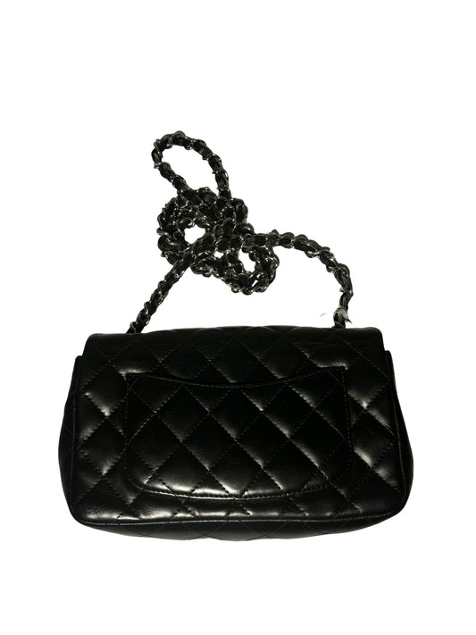 Chanel Classic Single Flap – Pelle trapuntata nera - Etoilux