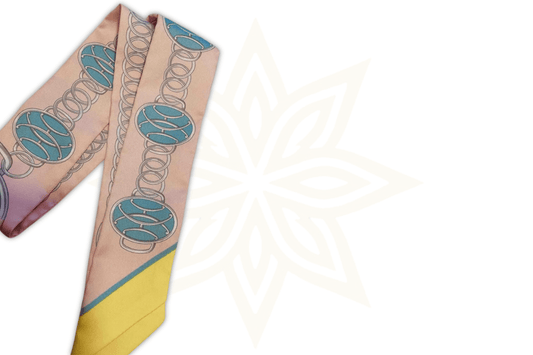 Hermès Twilly in Seta - Collezione Grafica Pastello - Etoilux