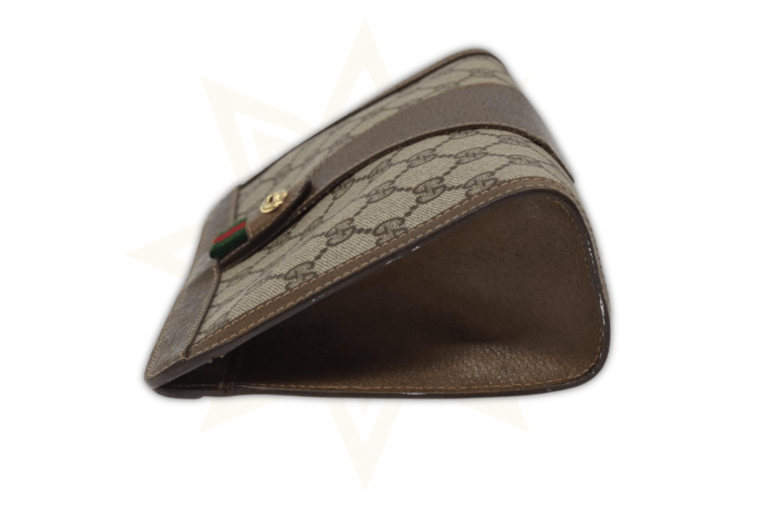 Gucci Pochette Vintage in tela GG Supreme con Web – Iconica & Unisex - Etoilux