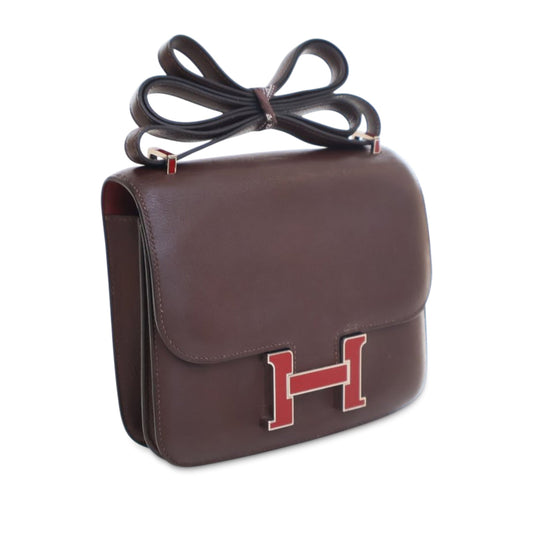 HERMÈS Constance 18 Mini Swift Rouge Sellier - Etoilux