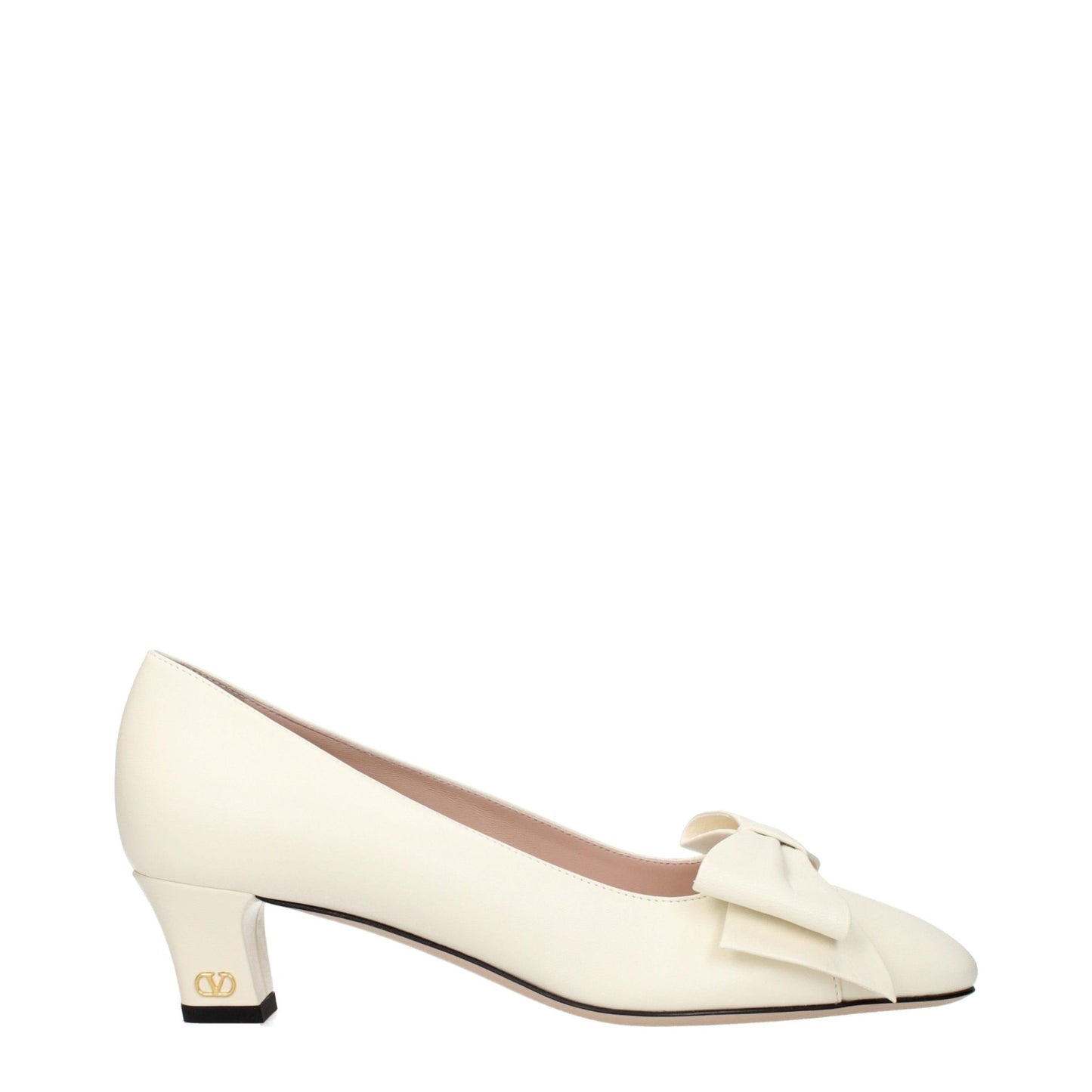 Valentino Garavani – Décolleté Bow in Pelle Beige/Avorio – Tacco 4.5 cm - Etoilux