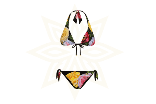 Bikini Dolce & Gabbana con stampa floreale iconica – Nuovo da boutique - Etoilux