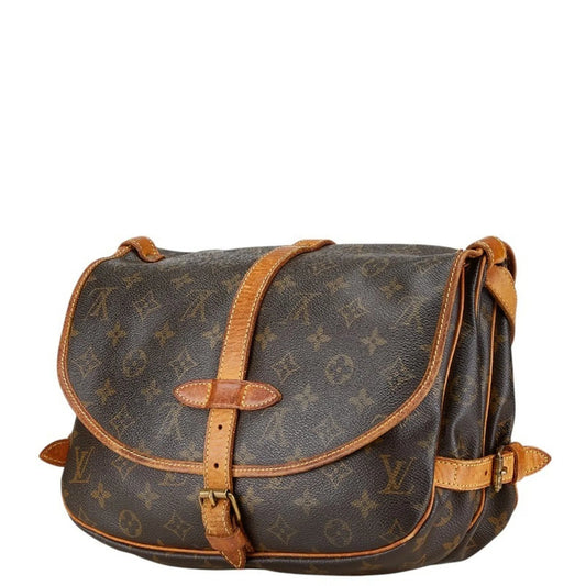 Louis Vuitton Borsa a tracolla Louis Vuitton Monogram Saumur 30 M42256 in pelle PVC marrone da donna LOUIS VUITTON - Etoilux