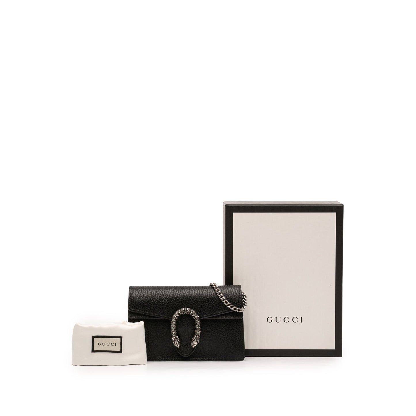 Gucci Dionysus Super Mini Pelle di Vitello Nera – 17 cm - Etoilux