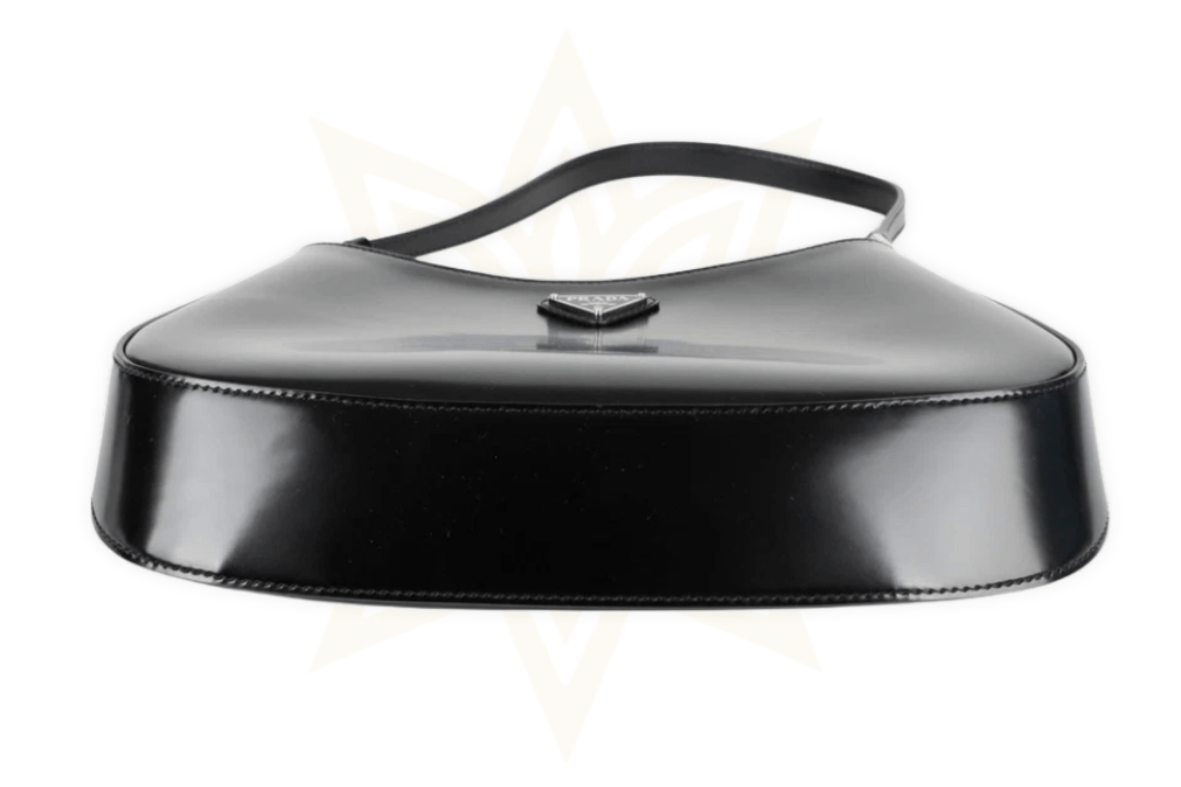 Prada Cleo in pelle spazzolata nera - Etoilux