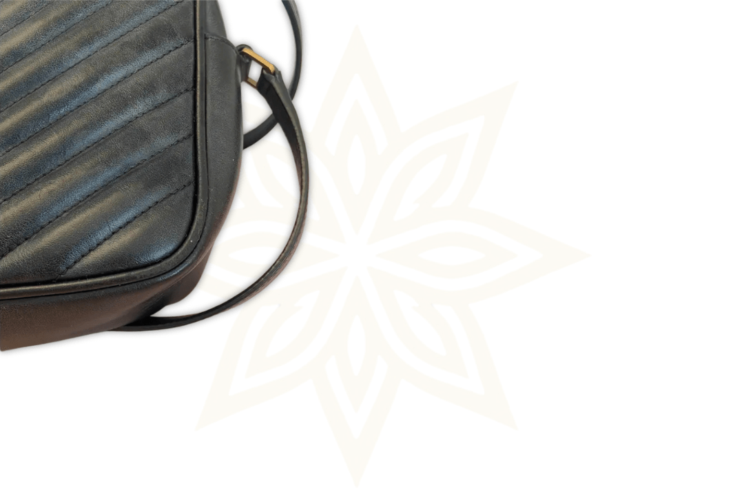 Saint Laurent Lou Camera Bag in pelle nera - Etoilux