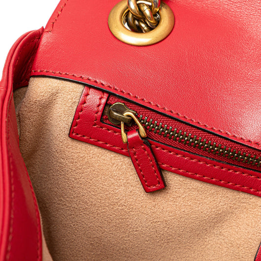 Gucci GG Marmont Small – Pelle Matelassé Rossa - Etoilux