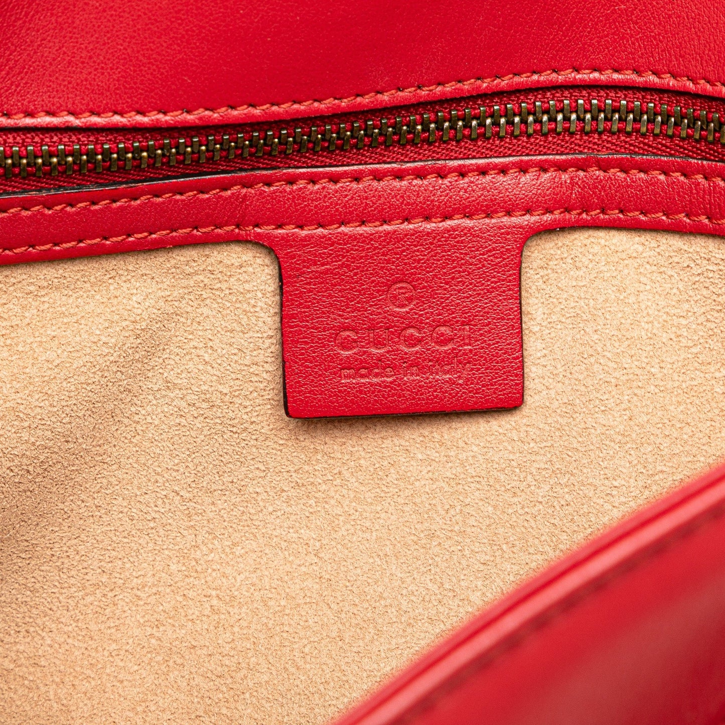 Gucci GG Marmont Small – Pelle Matelassé Rossa - Etoilux