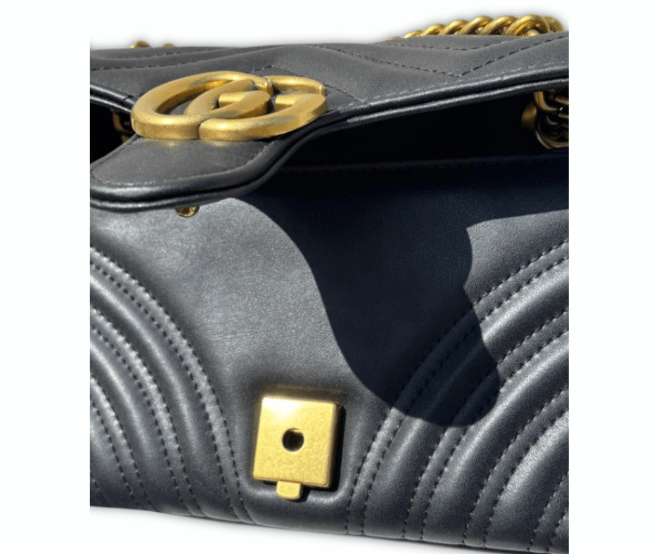 Gucci GG Marmont Mini Bag in Pelle Matelassé Nera – Pre - owned - Etoilux