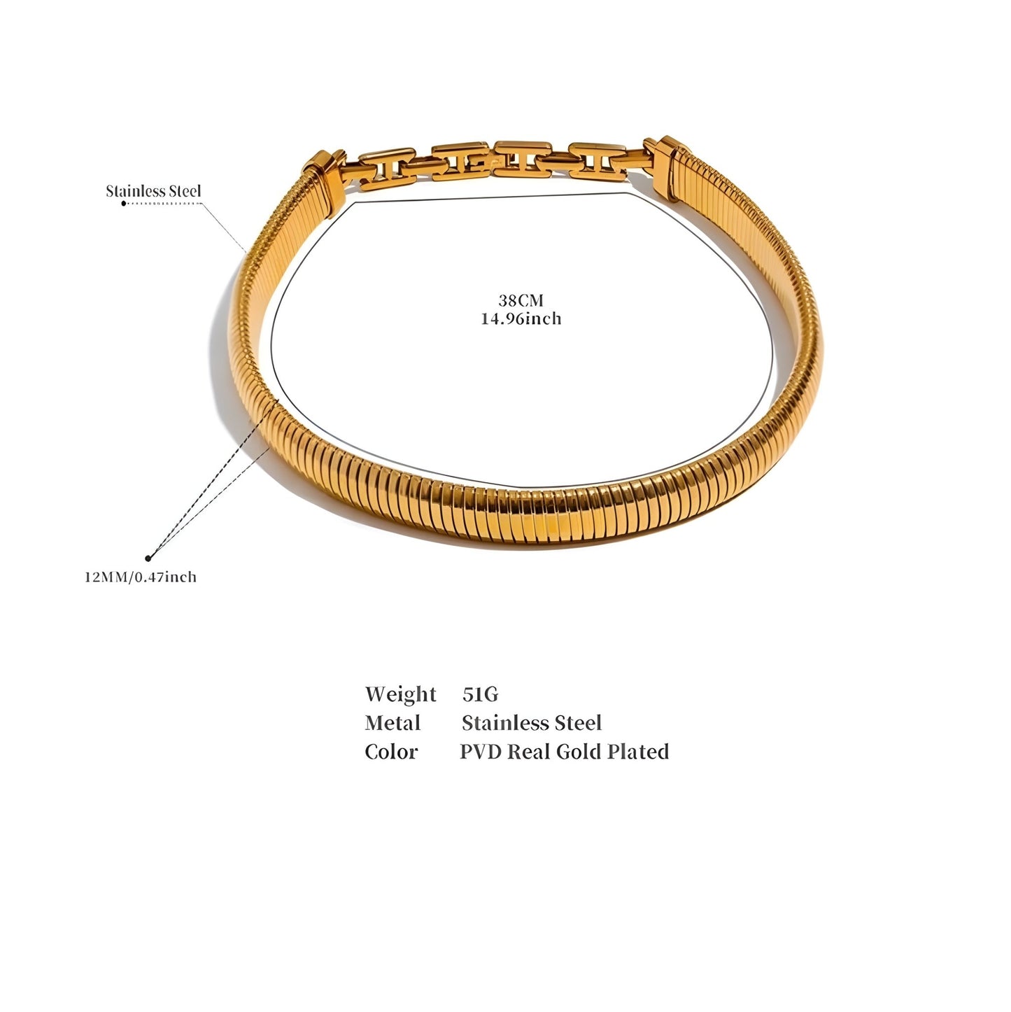 BEHI ALMOND CHOKER - Etoilux