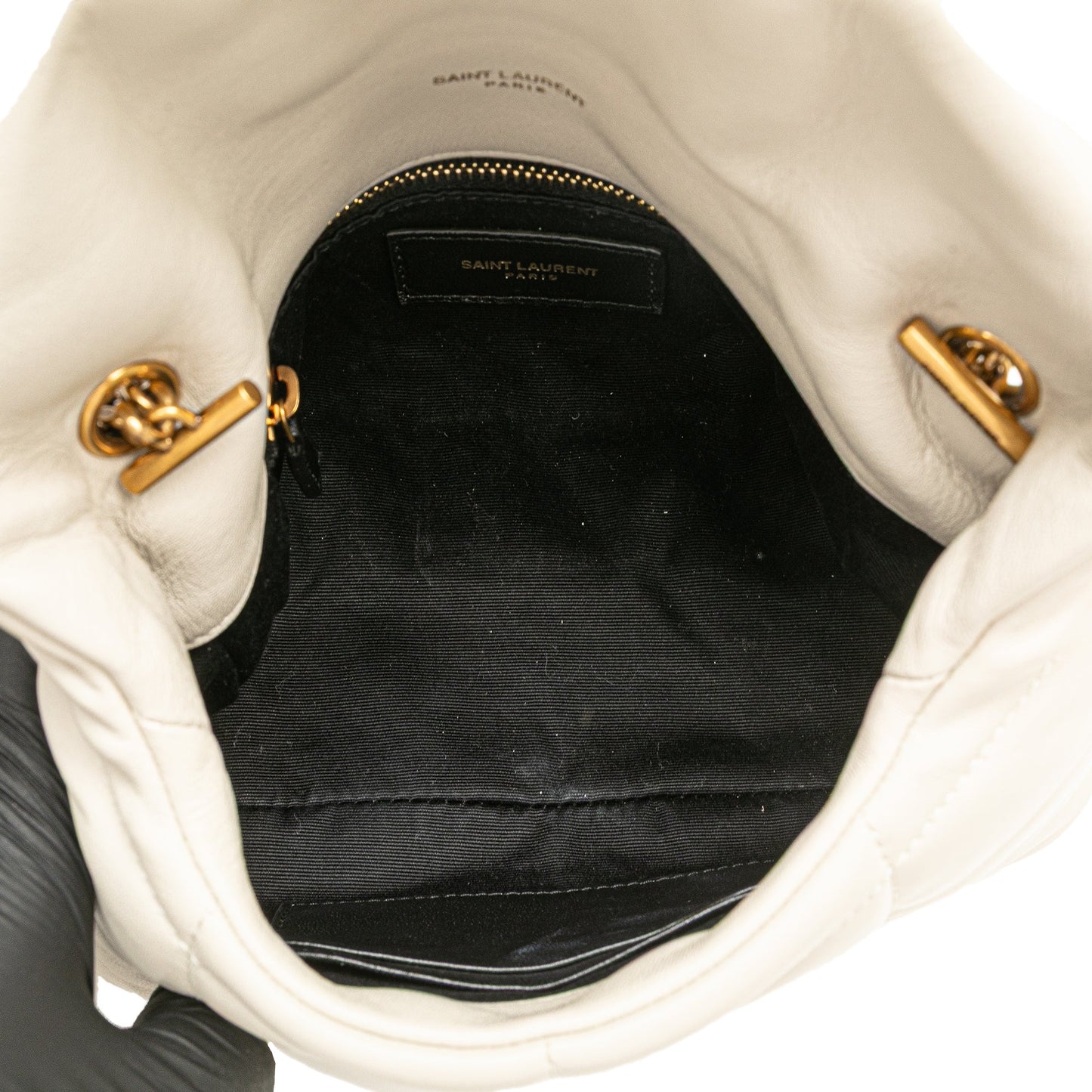Saint Laurent Tracolla Loulou Puffer in pelle di agnello giocattolo - Etoilux