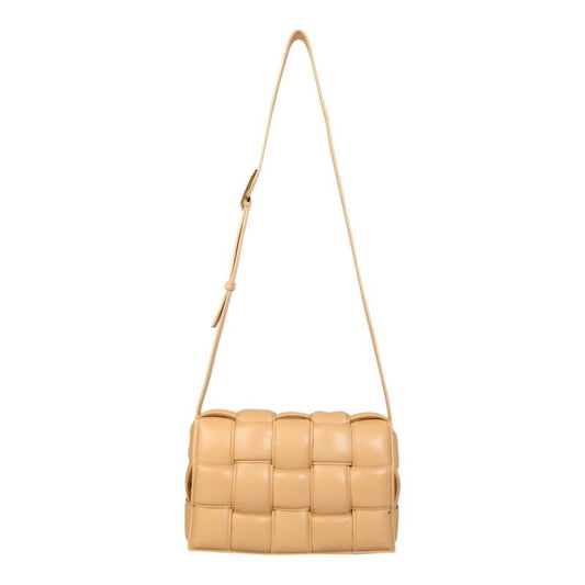 Bottega Veneta – Padded Cassette Bag in pelle intrecciata color nude - Etoilux