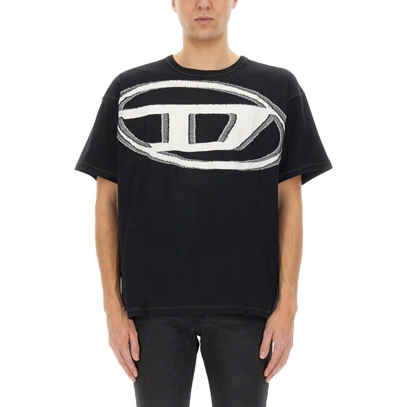 Diesel - T - SHIRT CON MAXI OVALE D - Etoilux