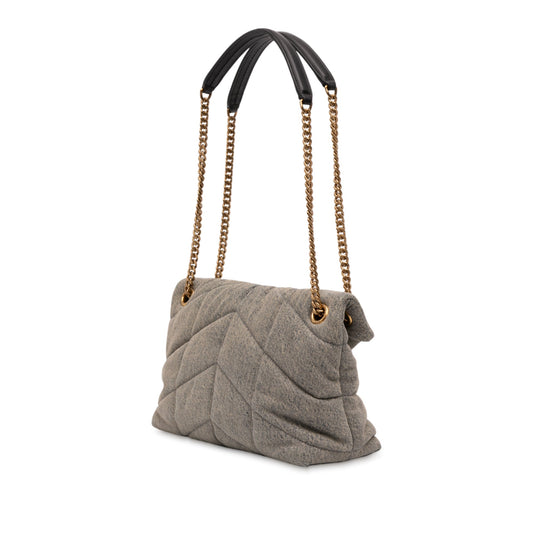 Saint Laurent LouLou Puffer Small in Denim Grigio – 2022 - Etoilux