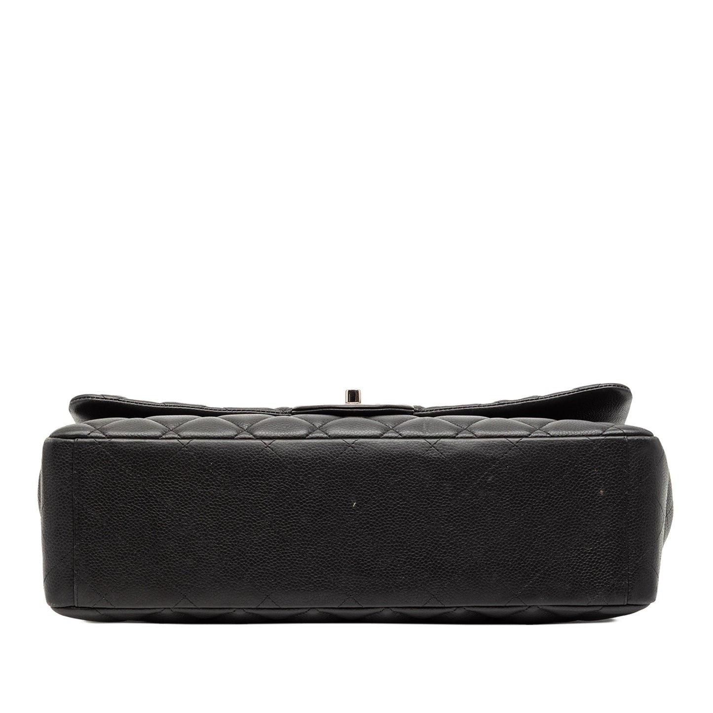 Chanel Classic Maxi Double Flap Caviar Nera 2010–2011 – 33 cm - Etoilux