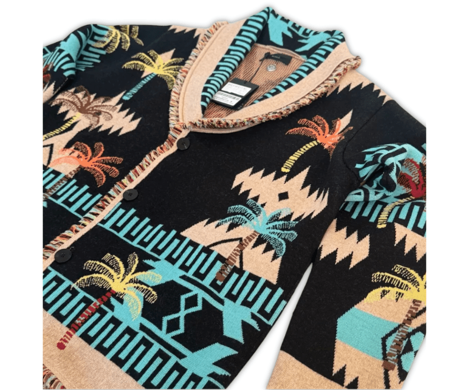 Alanui Iconic Jacquard Cardigan – Edizione Palm Pattern - Etoilux