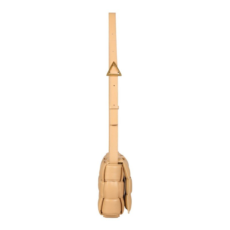 Bottega Veneta – Padded Cassette Bag in pelle intrecciata color nude - Etoilux