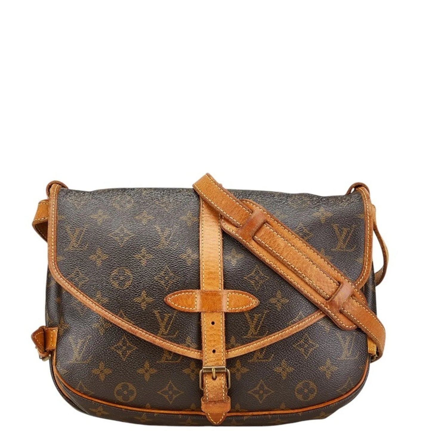 Louis Vuitton Borsa a tracolla Louis Vuitton Monogram Saumur 30 M42256 in pelle PVC marrone da donna LOUIS VUITTON - Etoilux