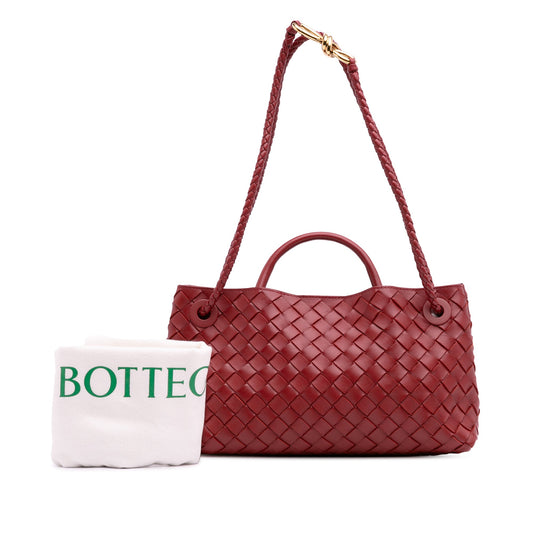 Bottega Veneta Borsa con manico superiore East West Andiamo in pelle di agnello intrecciata - Etoilux