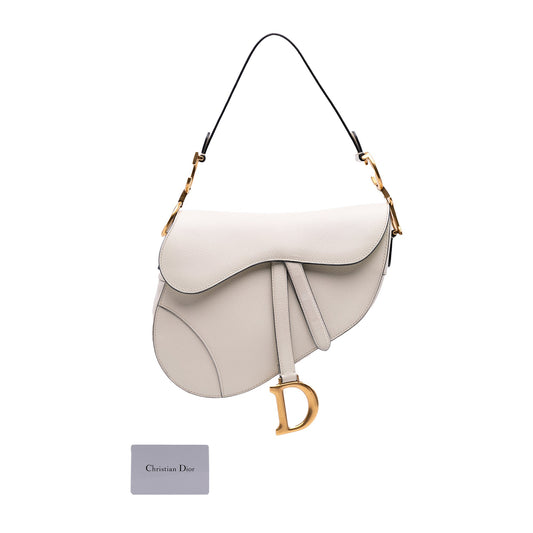 Dior Saddle Bag in pelle bianca – 2019 - Etoilux