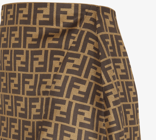 FENDI – Gonna Midi in Seta Monogram FF - Etoilux