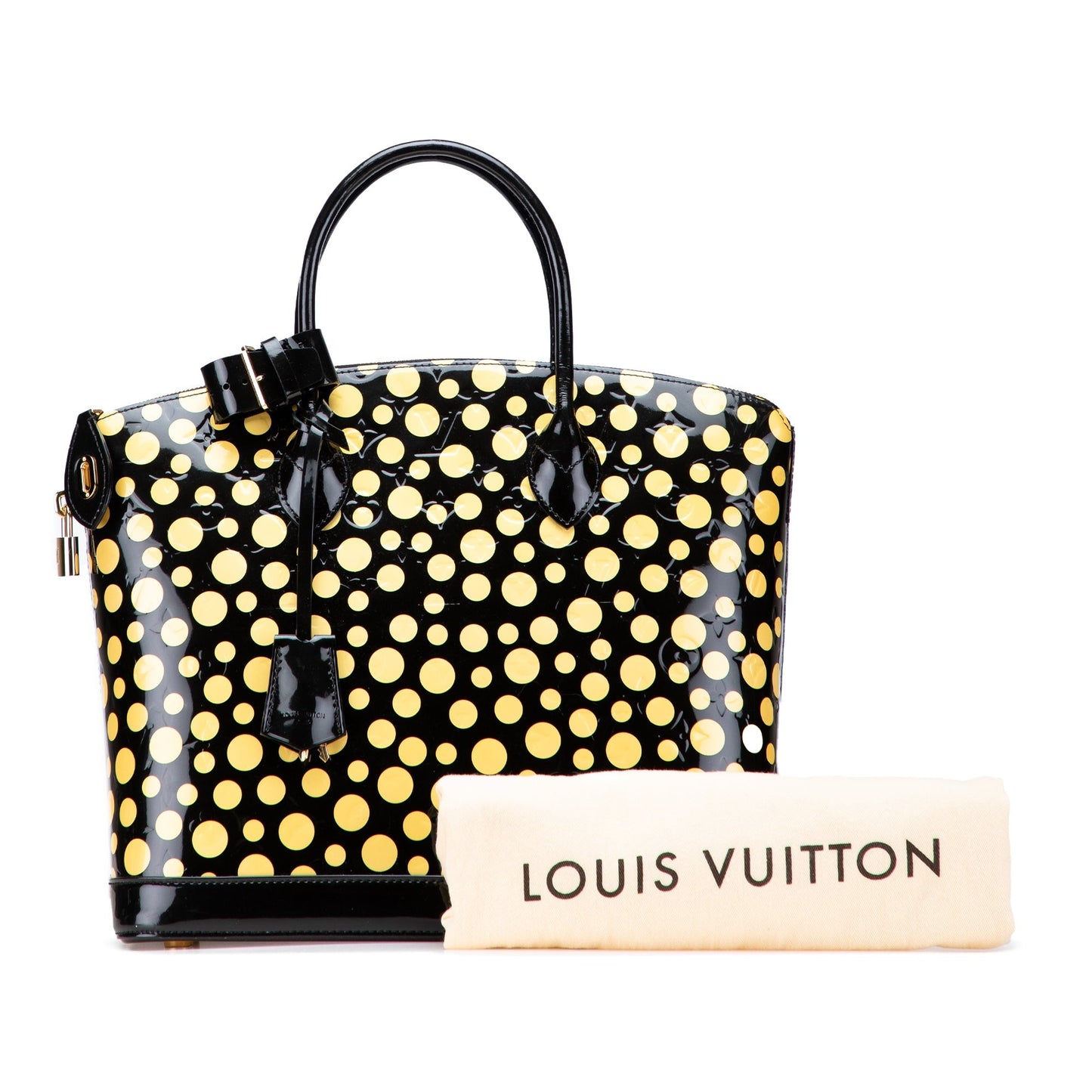 Louis Vuitton – Yayoi Kusama Monogram Infinity Dots Lockit MM (2012) - Etoilux