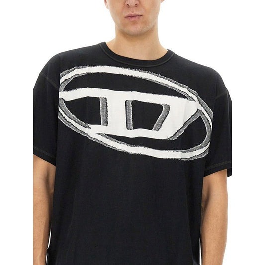 Diesel - T - SHIRT CON MAXI OVALE D - Etoilux