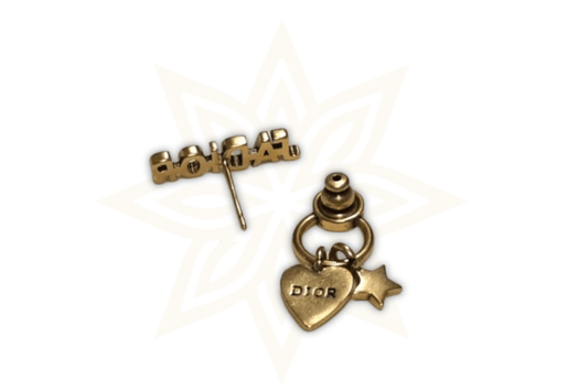 Orecchini Dior "J'ADIOR" con Charms Cuore & Stella - Etoilux