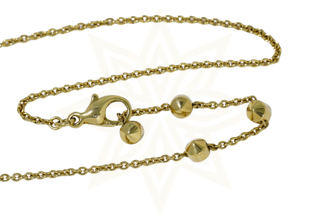 Collana Bulgari in Oro Giallo 18kt con Pendente a Disco - Etoilux