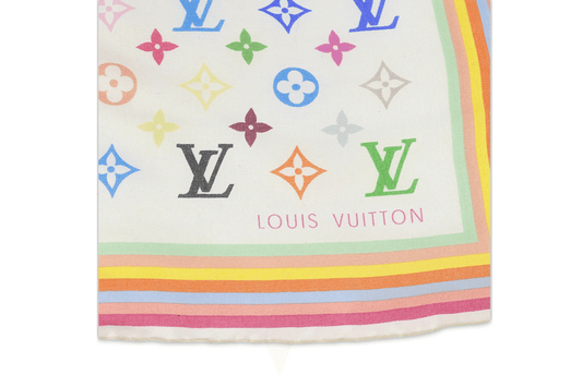 Louis Vuitton – Foulard in seta Multicolor Monogram Rainbow - Etoilux