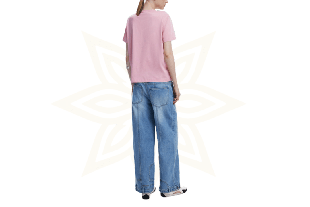 T-shirt Desigual rosa “See you by the Sea” – 100% cotone - Etoilux