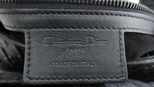 Dior Saddle Bag in pelle Oblique nera – Size Medium - Etoilux
