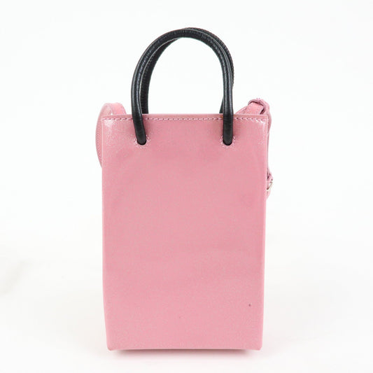 Balenciaga Hourglass Phone Holder – Pelle - Etoilux