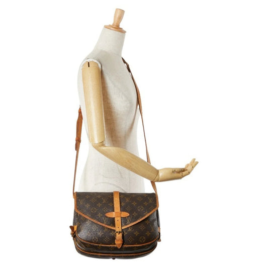 Louis Vuitton Borsa a tracolla Louis Vuitton Monogram Saumur 30 M42256 in pelle PVC marrone da donna LOUIS VUITTON - Etoilux